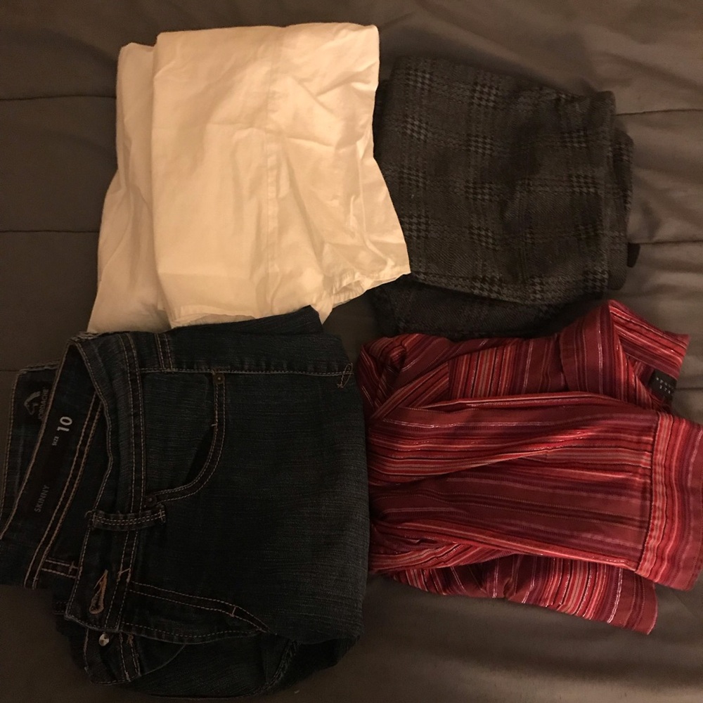 Womens bundle of tops and bottoms various brands size 10